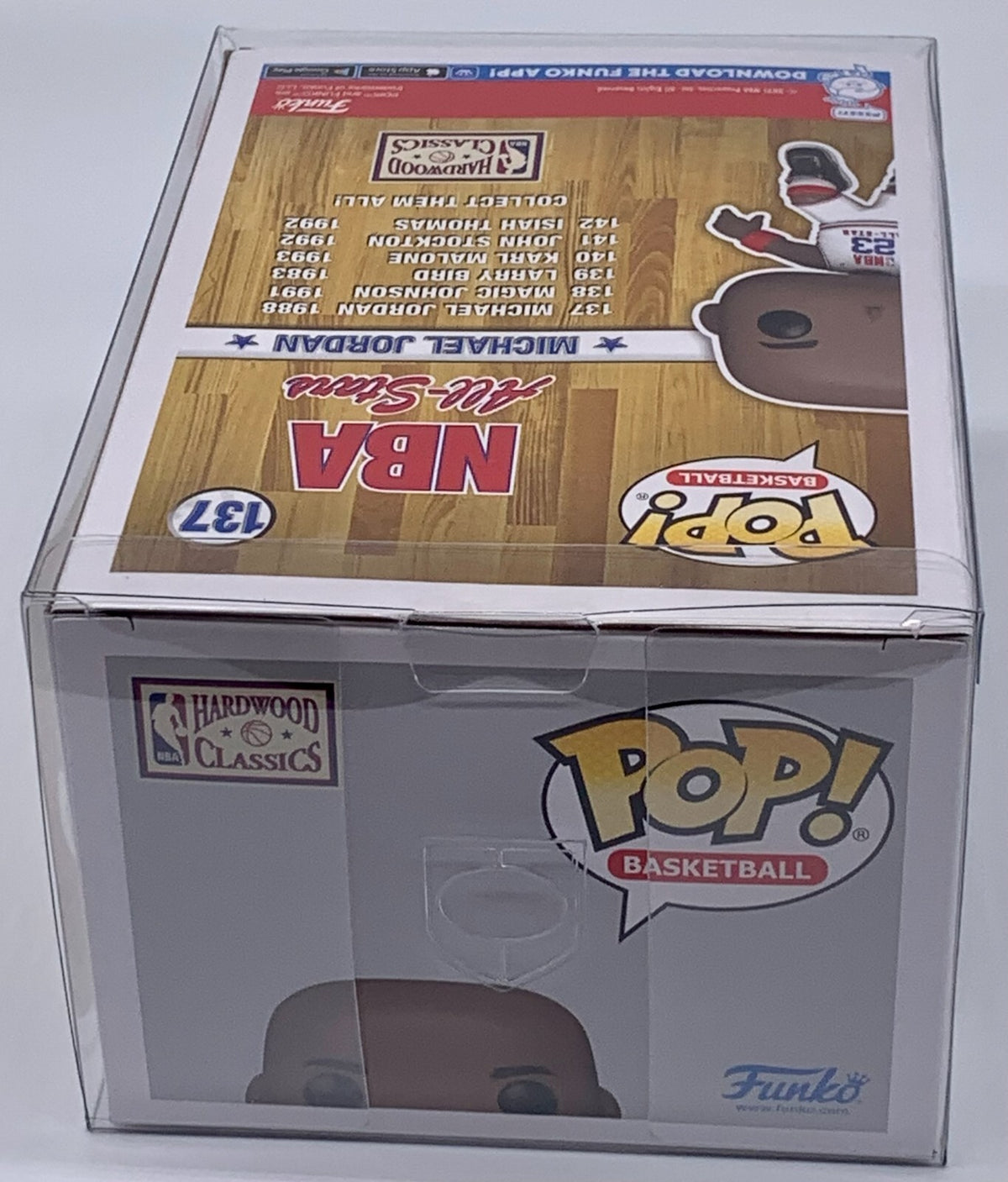 Michael Jordan Pop #137 NBA All-Stars 1988 Funko Pop Basketball 2021 w/protector
