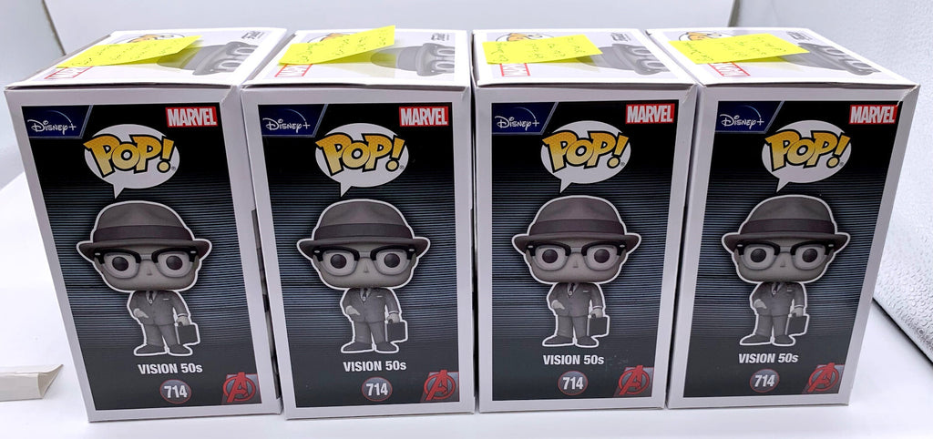 Vision 50's Black & White Pop #714 Funko Wanda Vision Marvel Minor Box Damage