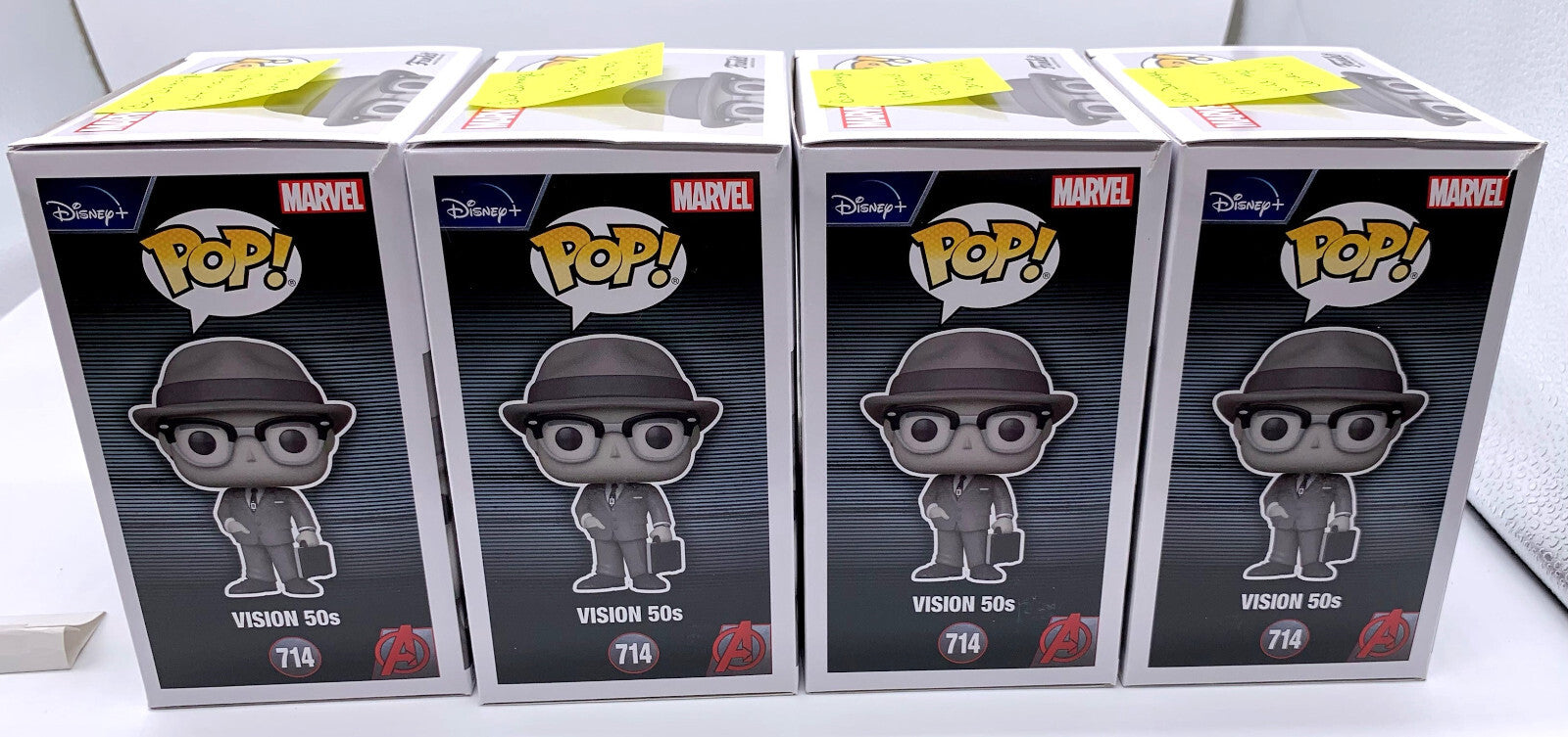Vision 50's Black & White Pop #714 Funko Wanda Vision Marvel Minor Box Damage