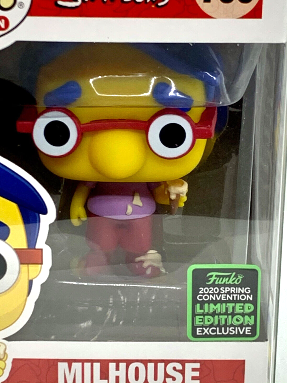 Milhouse Pop #765 The Simpsons 2020 ECCC Spring Convention Exclusive Vaulted