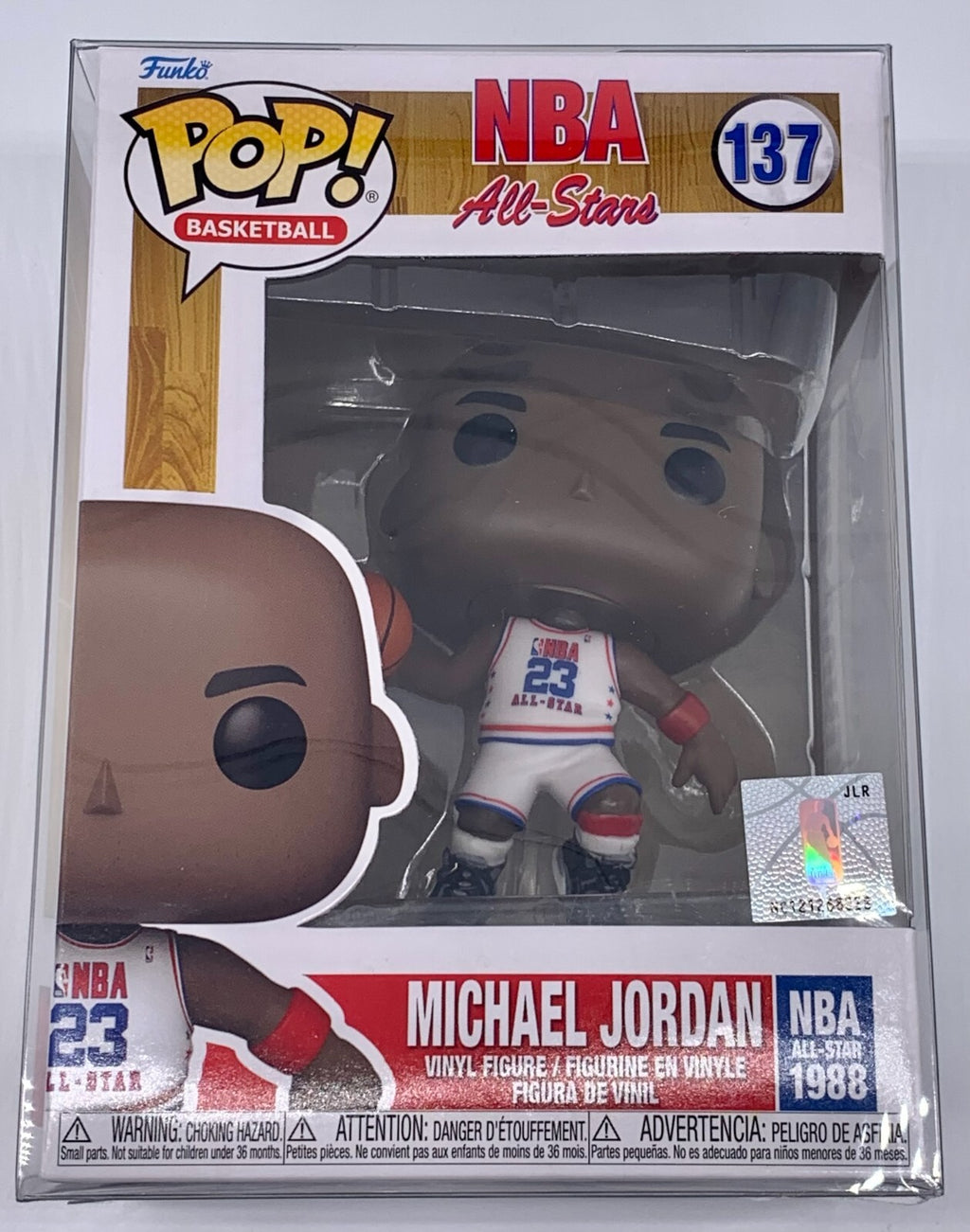 Michael Jordan Pop #137 NBA All-Stars 1988 Funko Pop Basketball 2021 w/protector