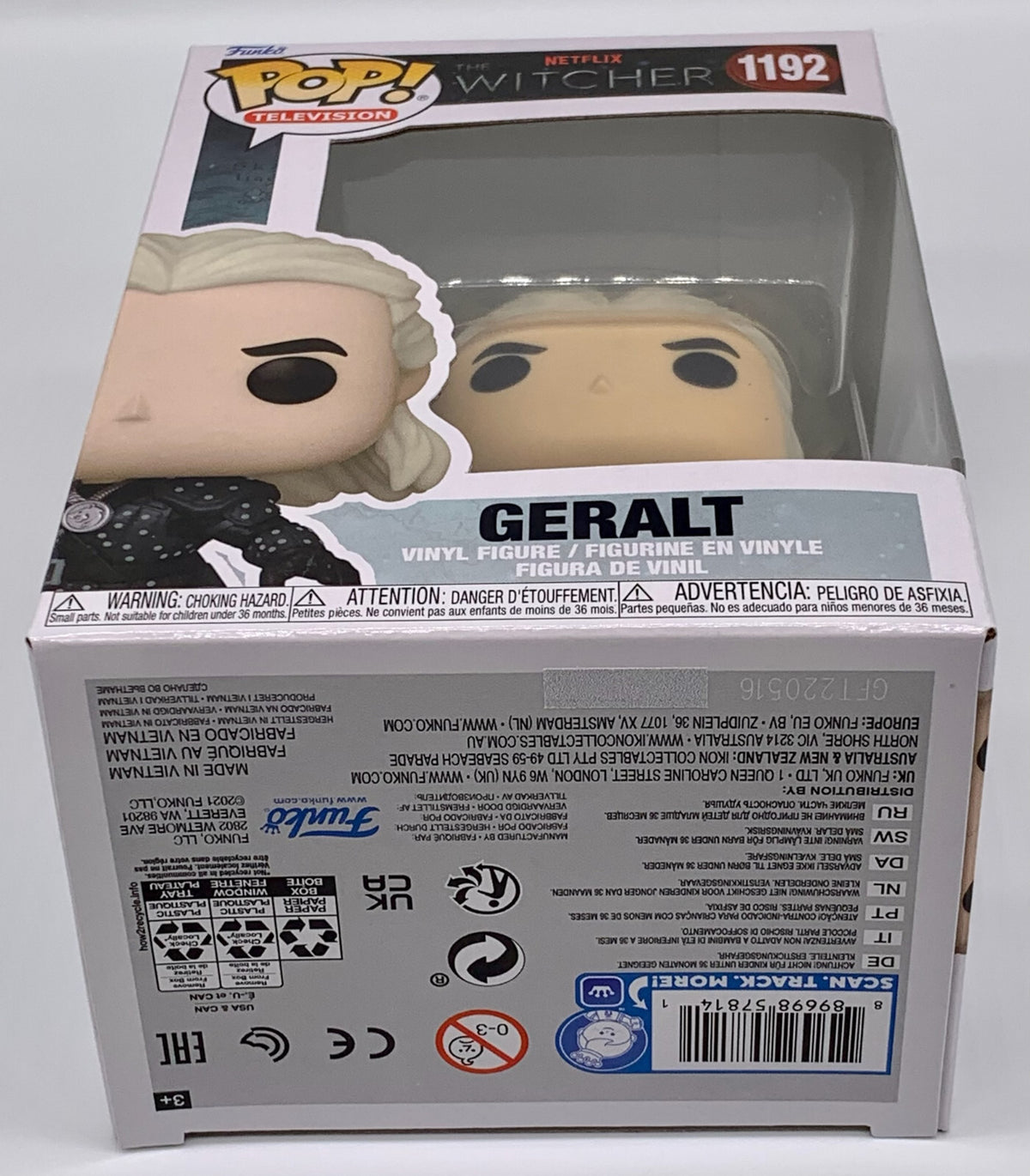 Geralt Pop #1192 The Witcher Funko Pop Television Netflix 2021