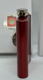 Wonder Woman Flask Metallic Red Logo Screw on Top