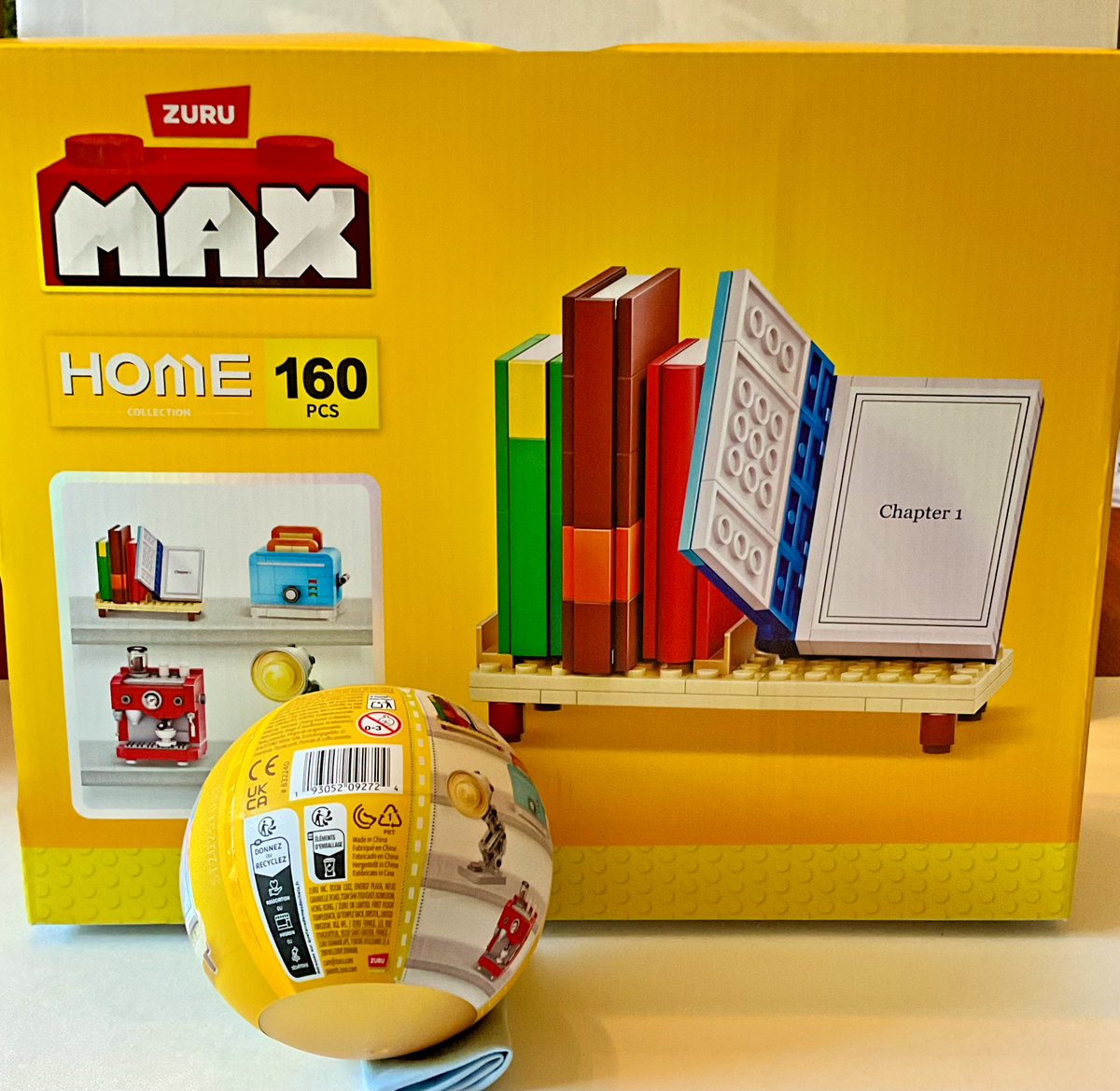 Max Home Books Build Brick 160 Pieces by Zuru Books on the Shelf Building Blocks