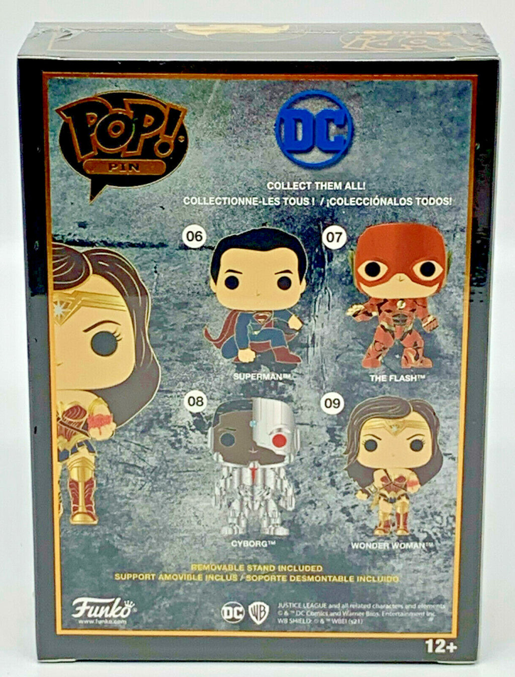 Wonder Woman Justice League Funko Pop Pin #09 Large Enamel Pin 2021 Funko