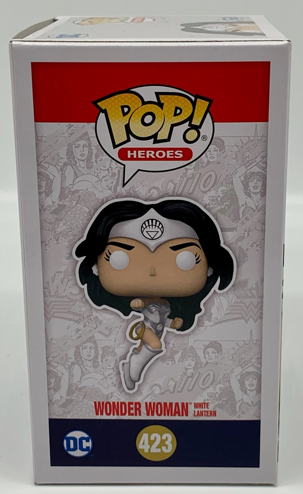 Wonder Woman White Lantern Pop #423 Glows Funko Pop Heroes EE Exclusive 2021