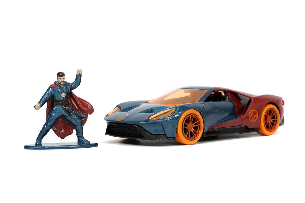 Doctor Strange with 2017 Ford GT NANO Figure 1/32 Vehicle Marvel Avenger