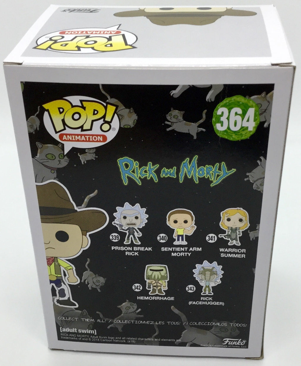 Western Rick Pop #363 Western Morty Pop #364 Vaulted 2018 SDCC in Protectors
