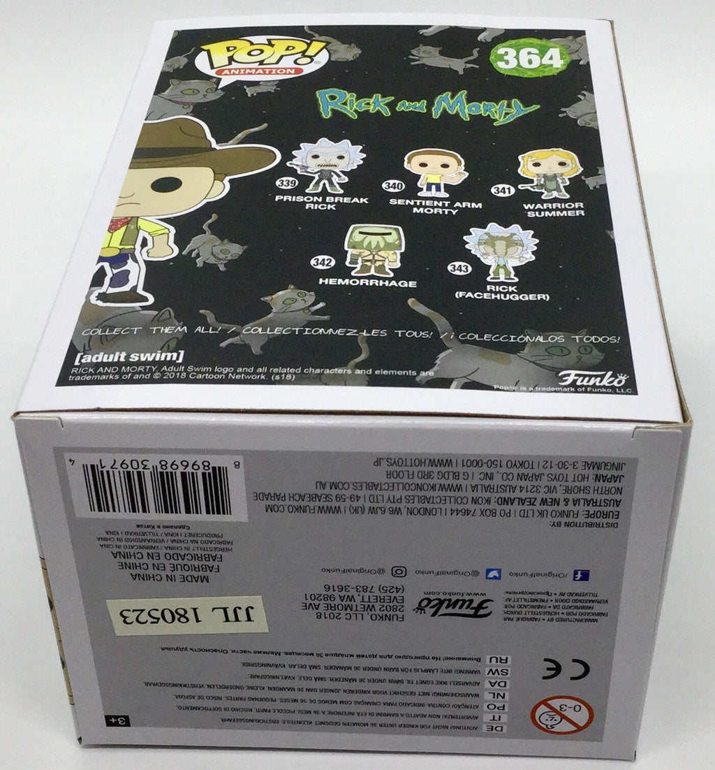 Western Rick Pop #363 Western Morty Pop #364 Vaulted 2018 SDCC in Protectors