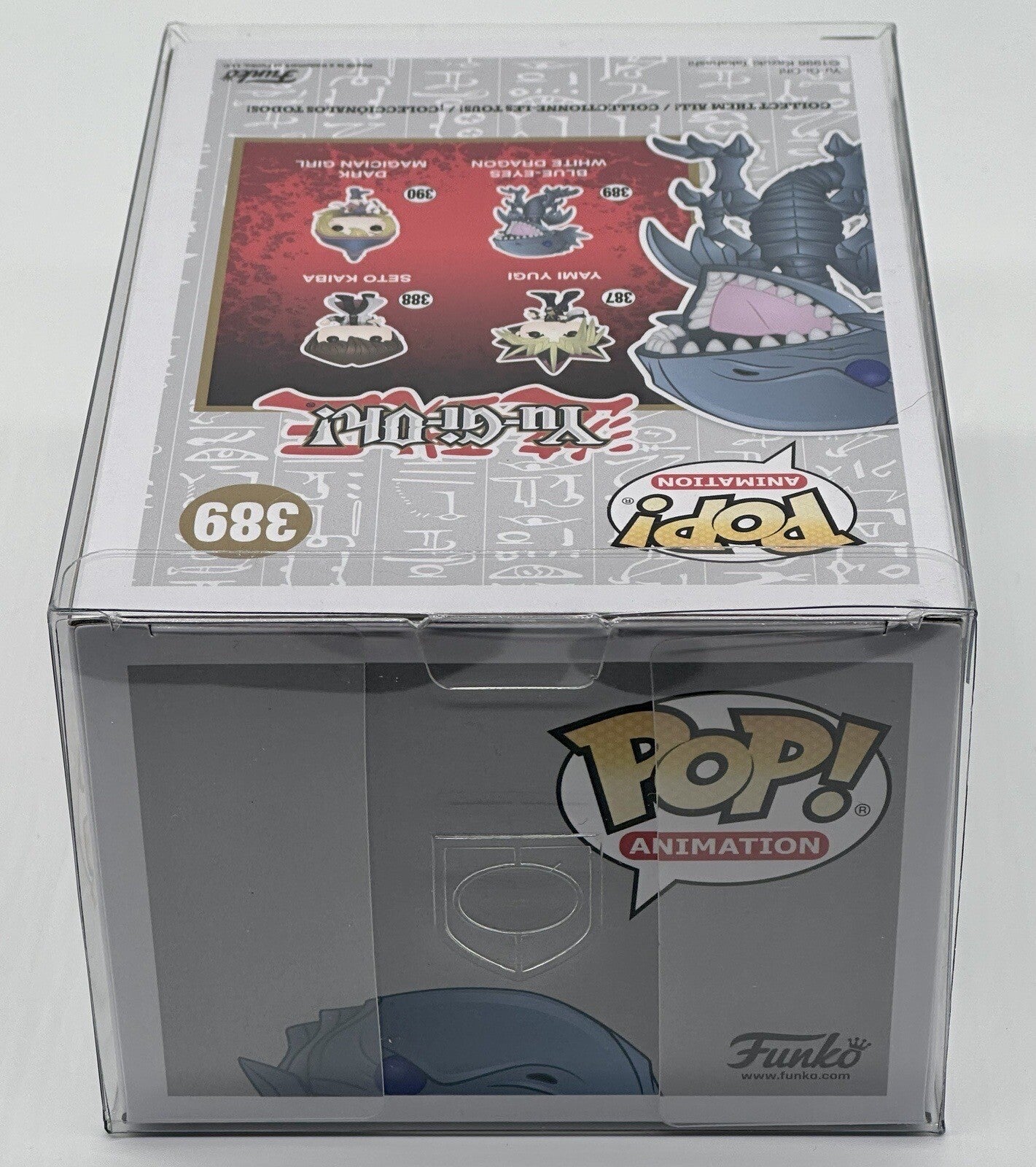 Blue Eyes White Dragon Pop #389 Yu-Gi-Oh Funko 2018/2023 Release Pop Protector
