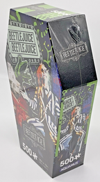 Beetlejuice 500 Piece Puzzle Coffin Box Puzzle Art Poster 14in x 19in Aquarius