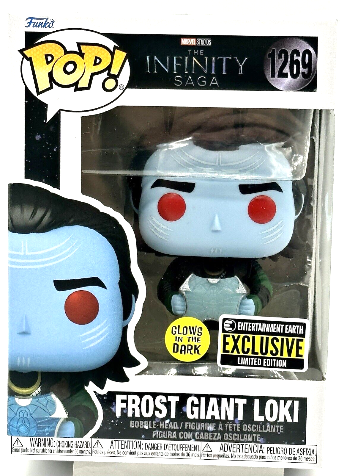 Frost Giant Loki Pop #1269 Glows Funko Pop EE Exclusive 2023 Marvel Studios