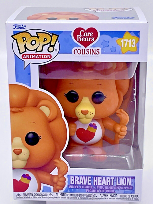 Brave Heart Lion Pop #1713 Care Bears Cousins Funko Pop Animation 2024