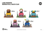 Line Friends Ride with Brown Pull Back Car - Choco Pull Back Car