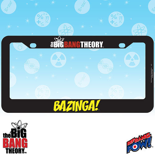 The Big Bang Theory Bazinga! License Plate Frame 