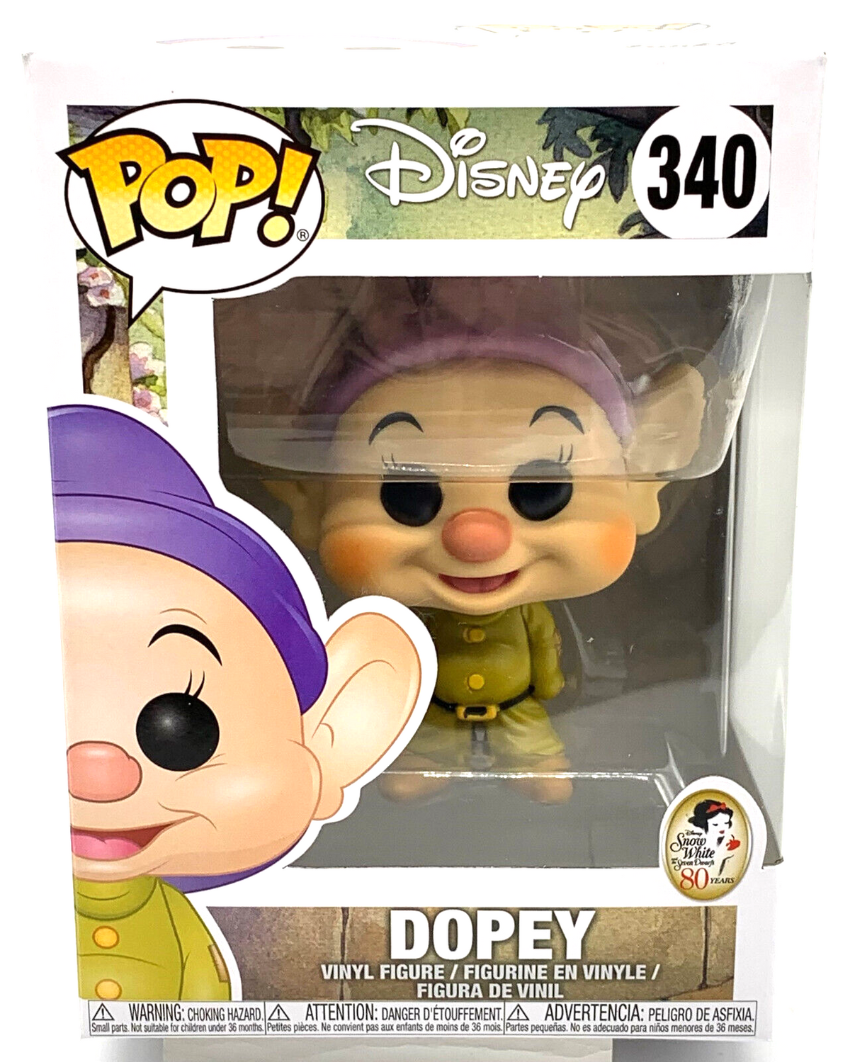 Snow White and the Seven Dwarfs Dopey Pop #340 Funko 2022