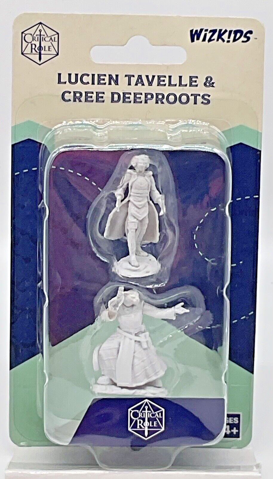 Critical Role Unpainted Minis 2 Pack Lucien Tavelle + Cree Depots Primed Ready