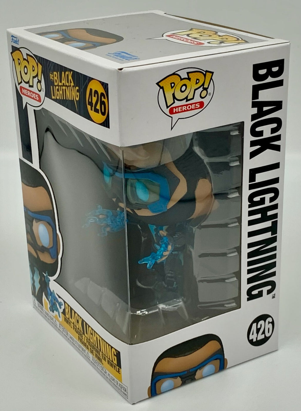 Black Lightning Pop #426 Funko Pop Heroes 2021 Black Lightning