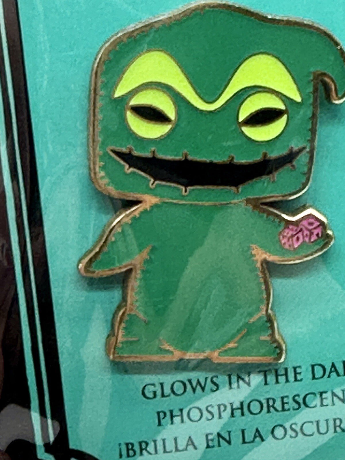 The Nightmare Before Christmas Funko Pop Pin Set 4 Pieces Blacklight Glow Disney