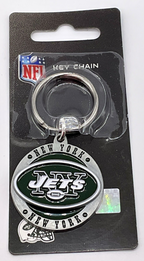 NFL New York Jets Key Chain Metal - NFL Logo Key Chain New York Jets