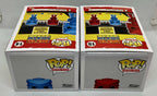Rock Em Sock Em Robot Funko Pop Retro Toys 2 piece set Blue Bomber + Red Rocker