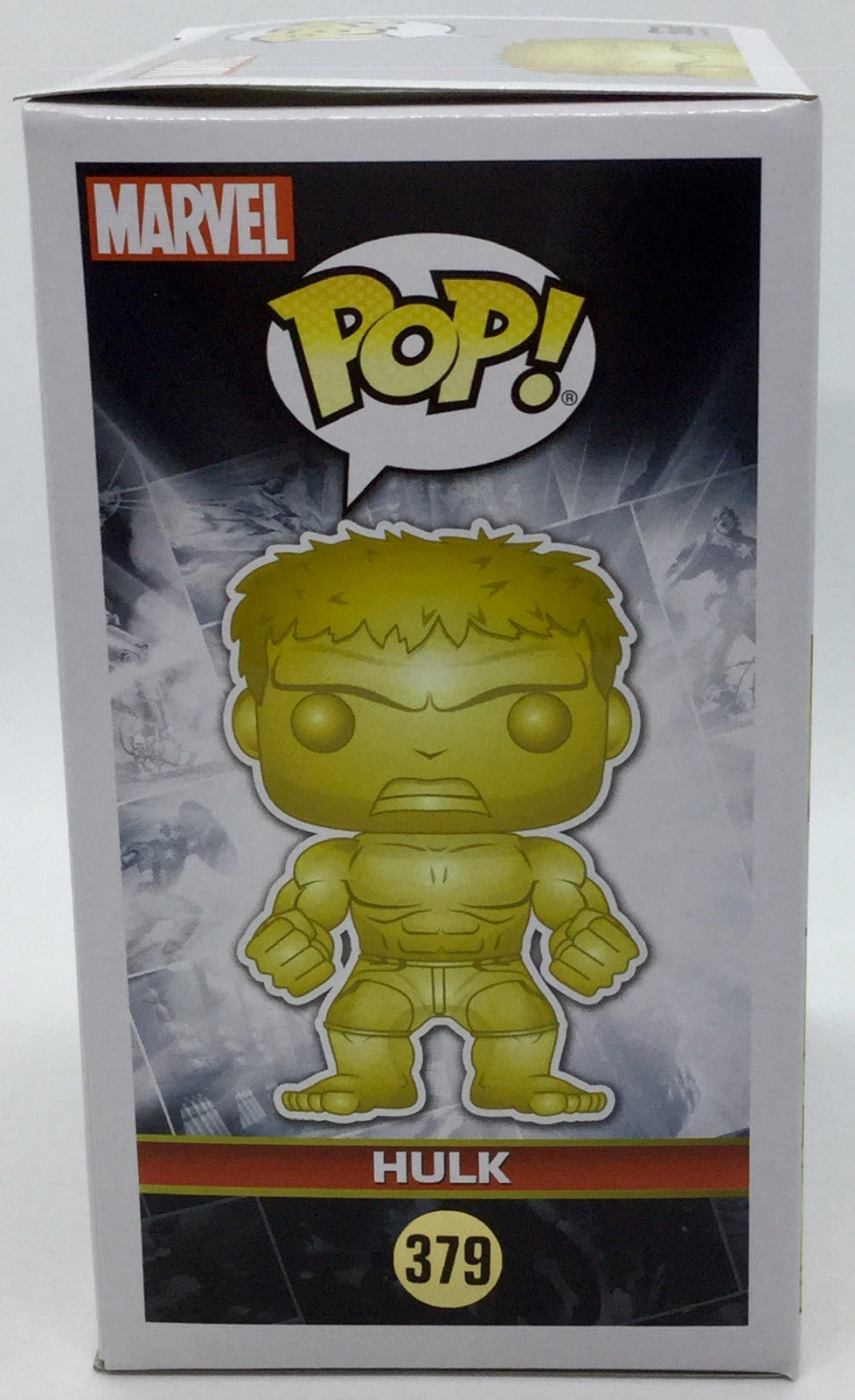 Hulk Pop #379 Gold Chrome Marvel Studio's 10th Funko Pop 2018 minor damage SEE