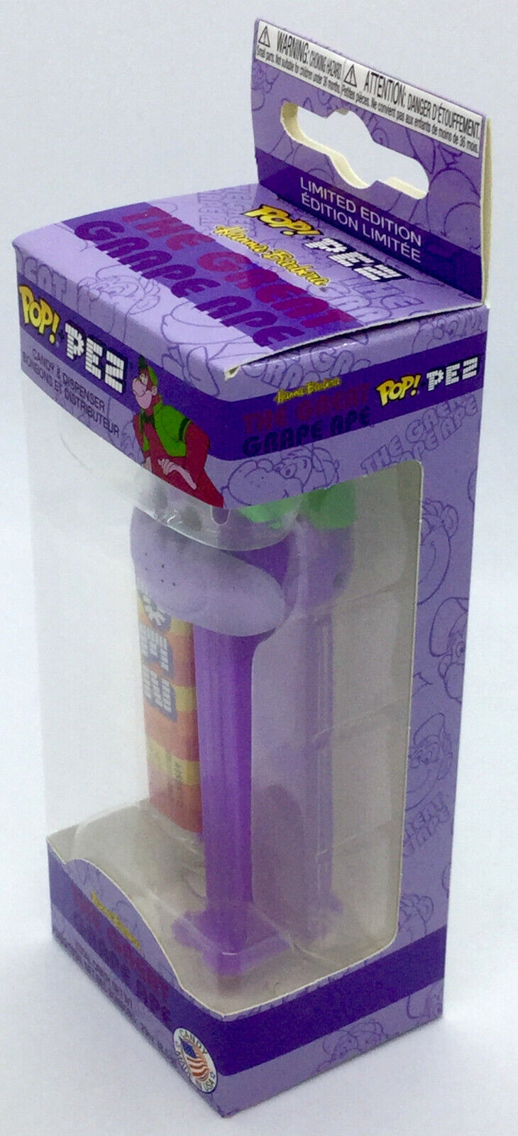 The Great Grape Ape Hanna Barbera Funko Pop Pez Dispenser and Candy 2018 Vaulted