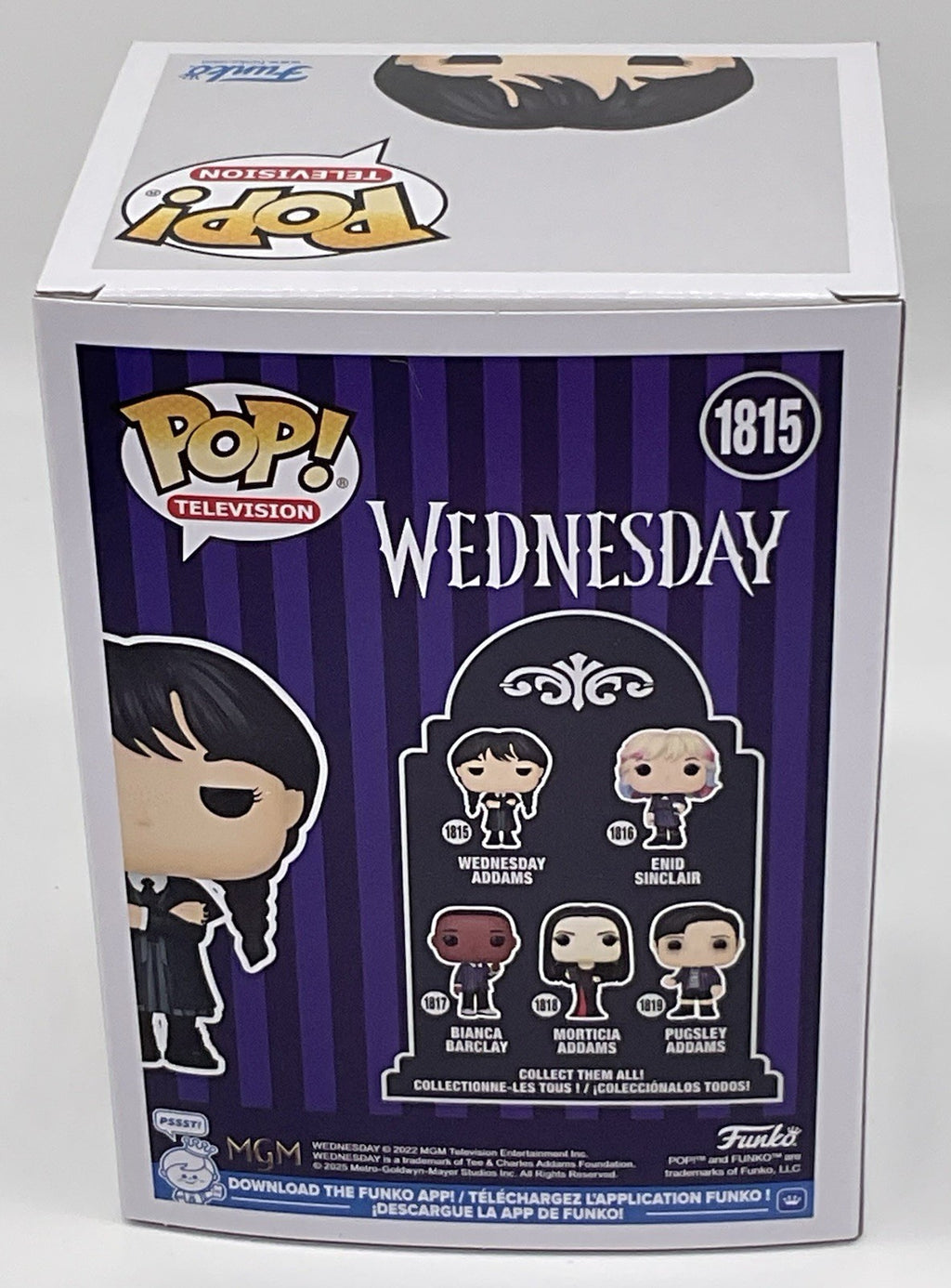 Wednesday Addams Pop #1815 Wednesday Funko Pop Television 2025 Wednesday