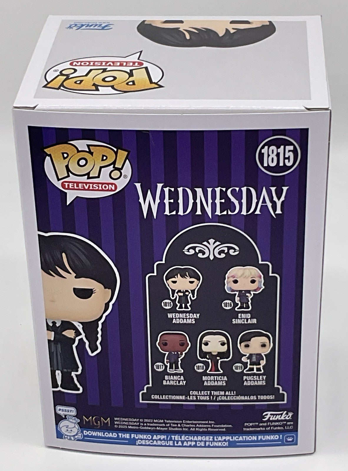Wednesday Addams Pop #1815 Wednesday Funko Pop Television 2025 Wednesday