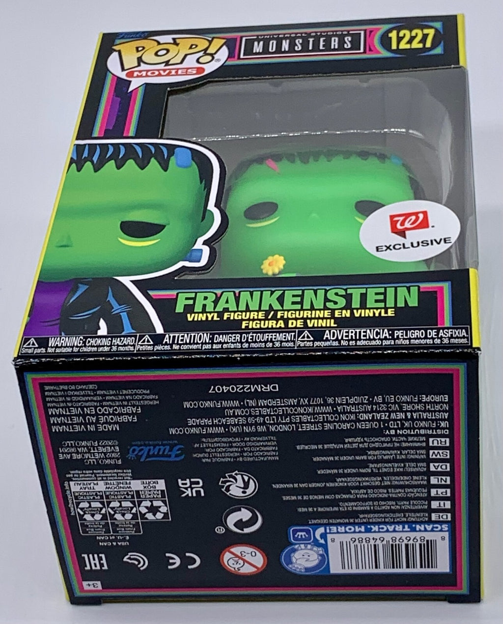 Frankenstein Pop #1227 Black Light Universal Studios Monsters Funko Pop Walgreen