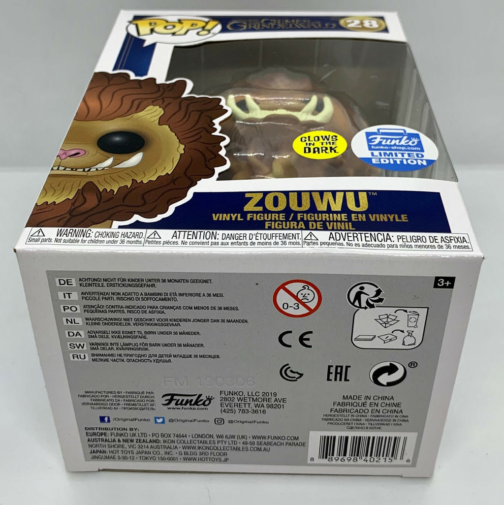 Zouwu Pop #28 Glows The Crimes of Grindelwald Funko Exclusive 2019 Vaulted