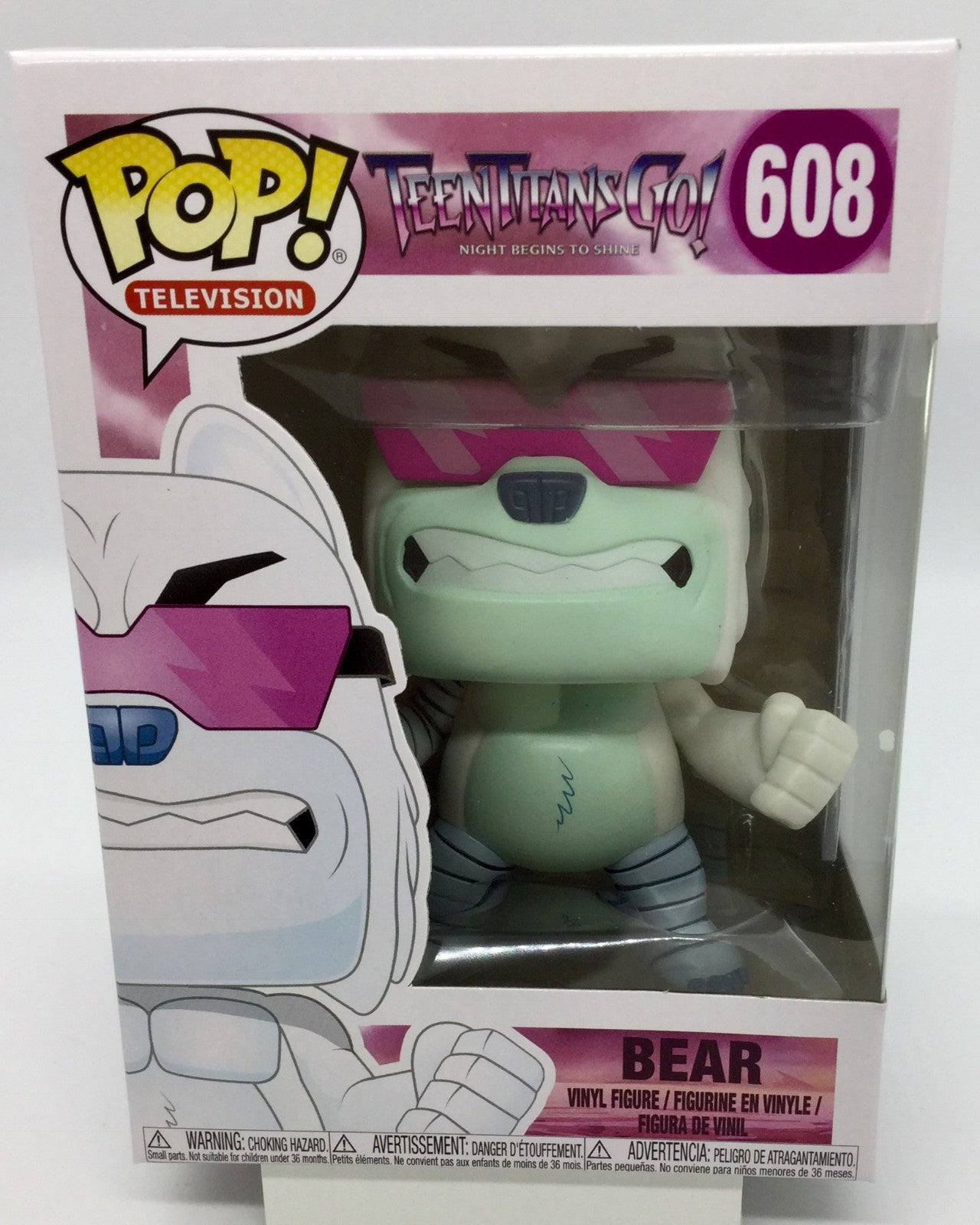 Teen Titans GO! Cee-Lo Bear Pop #608 Night Begins to Shine Funko 2018 Vaulted