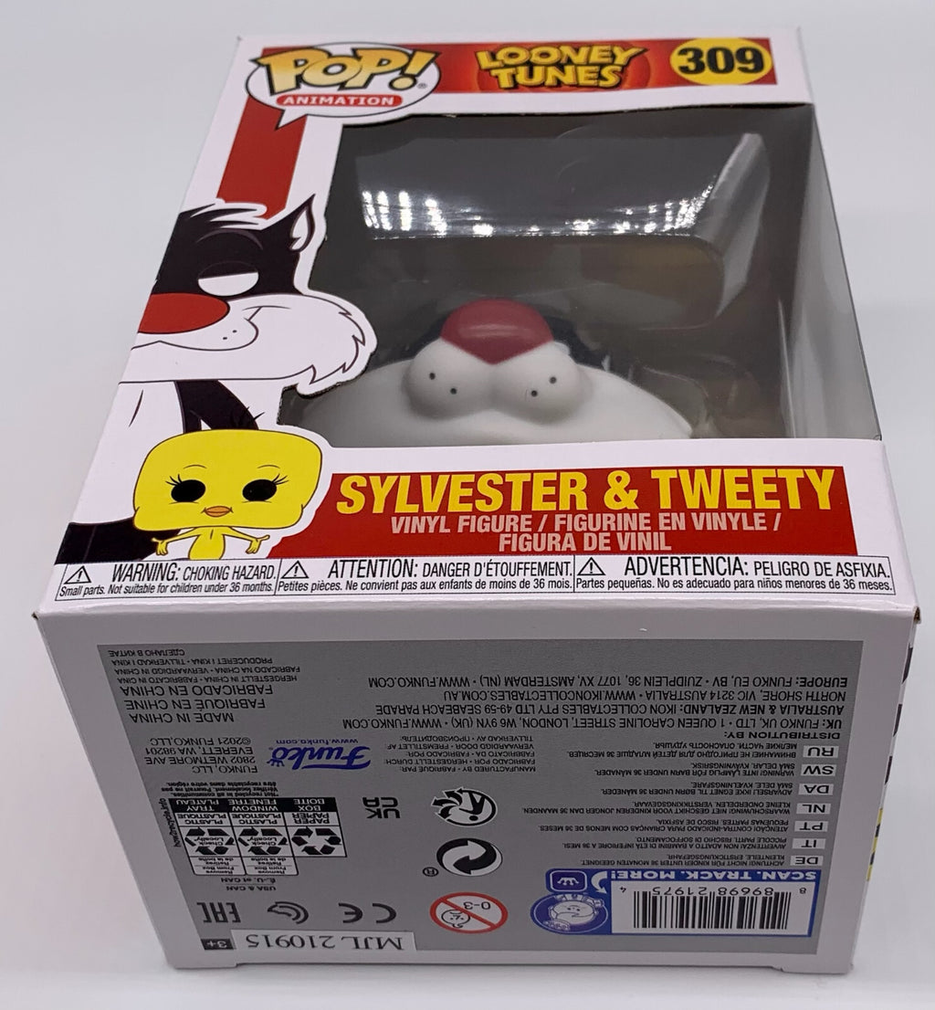 Sylvester and Tweety Pop #309 Looney Tunes Funko Pop Animation 2020 w/ Protector