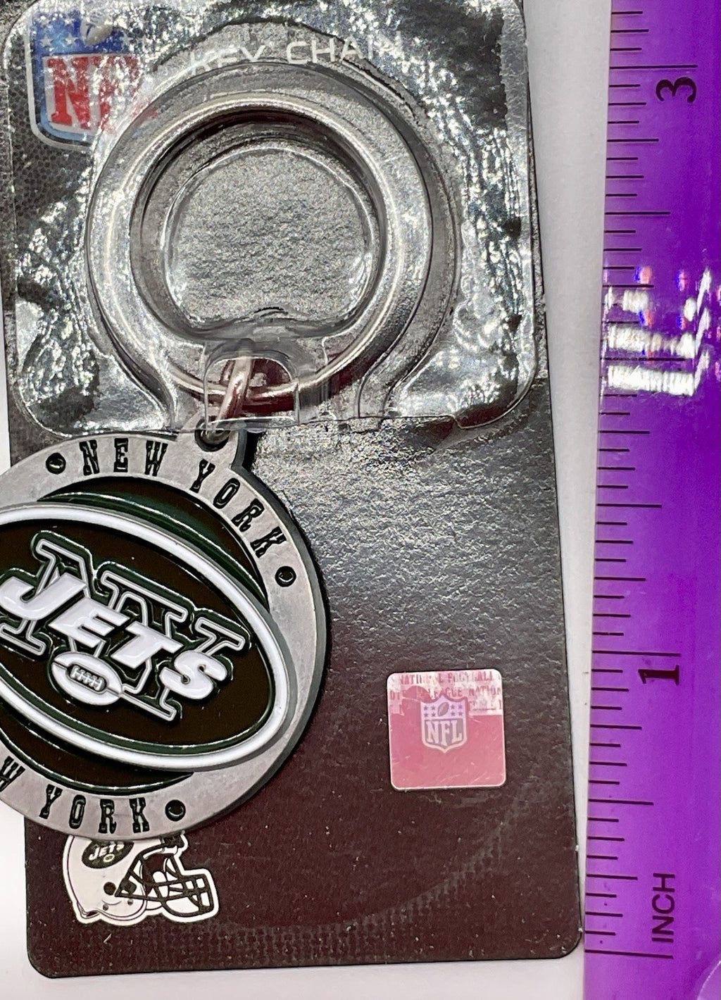 NFL New York Jets Key Chain Metal - NFL Logo Key Chain New York Jets
