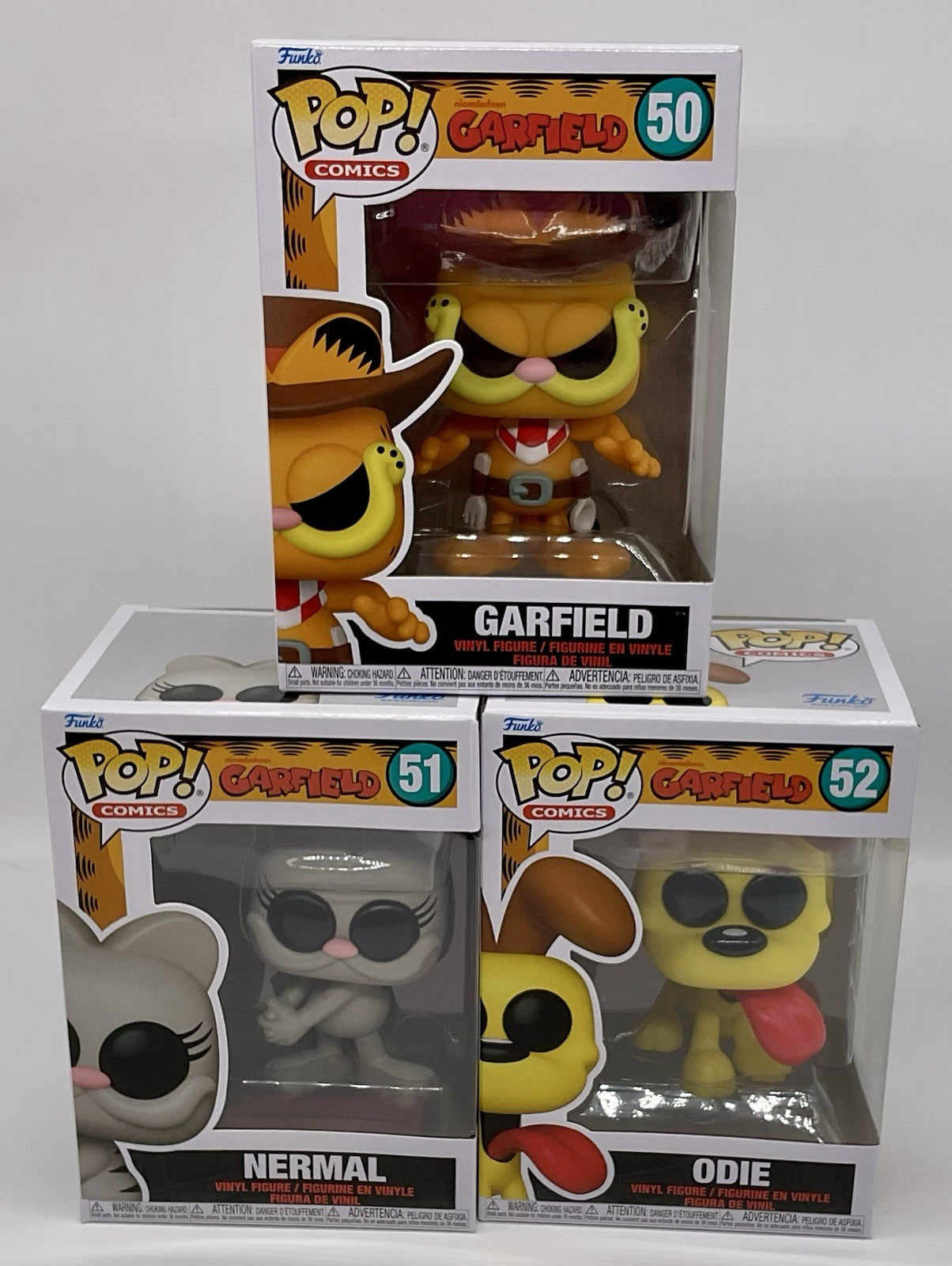 Garfield Funko Pop 3 Piece Set - Garfield #50, Nermal #51 + Odie #52 Funko 2025