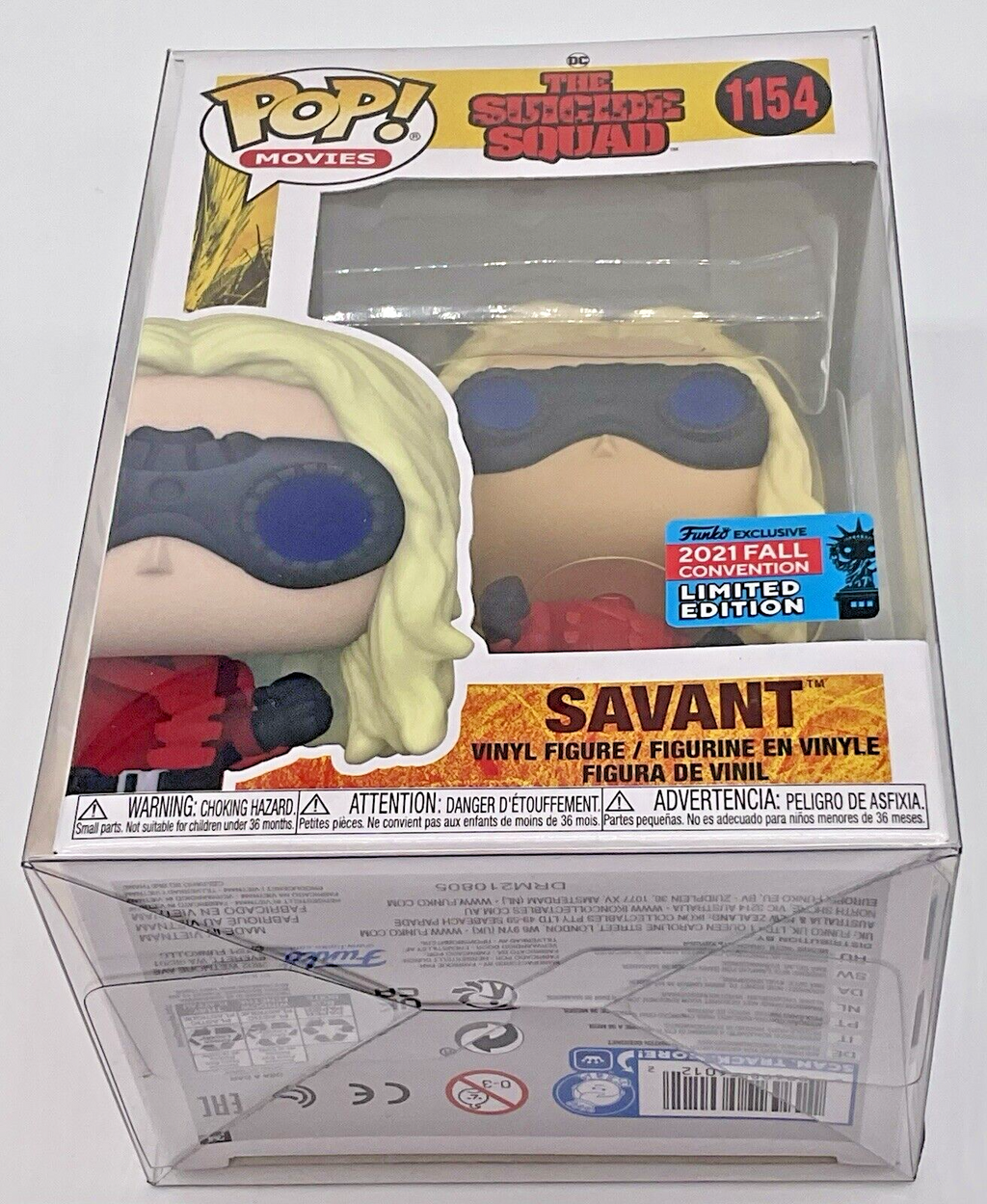 Savant Pop #1154 Suicide Squad 2021 NYCC Fall Conv. Excl Vaulted with Protector