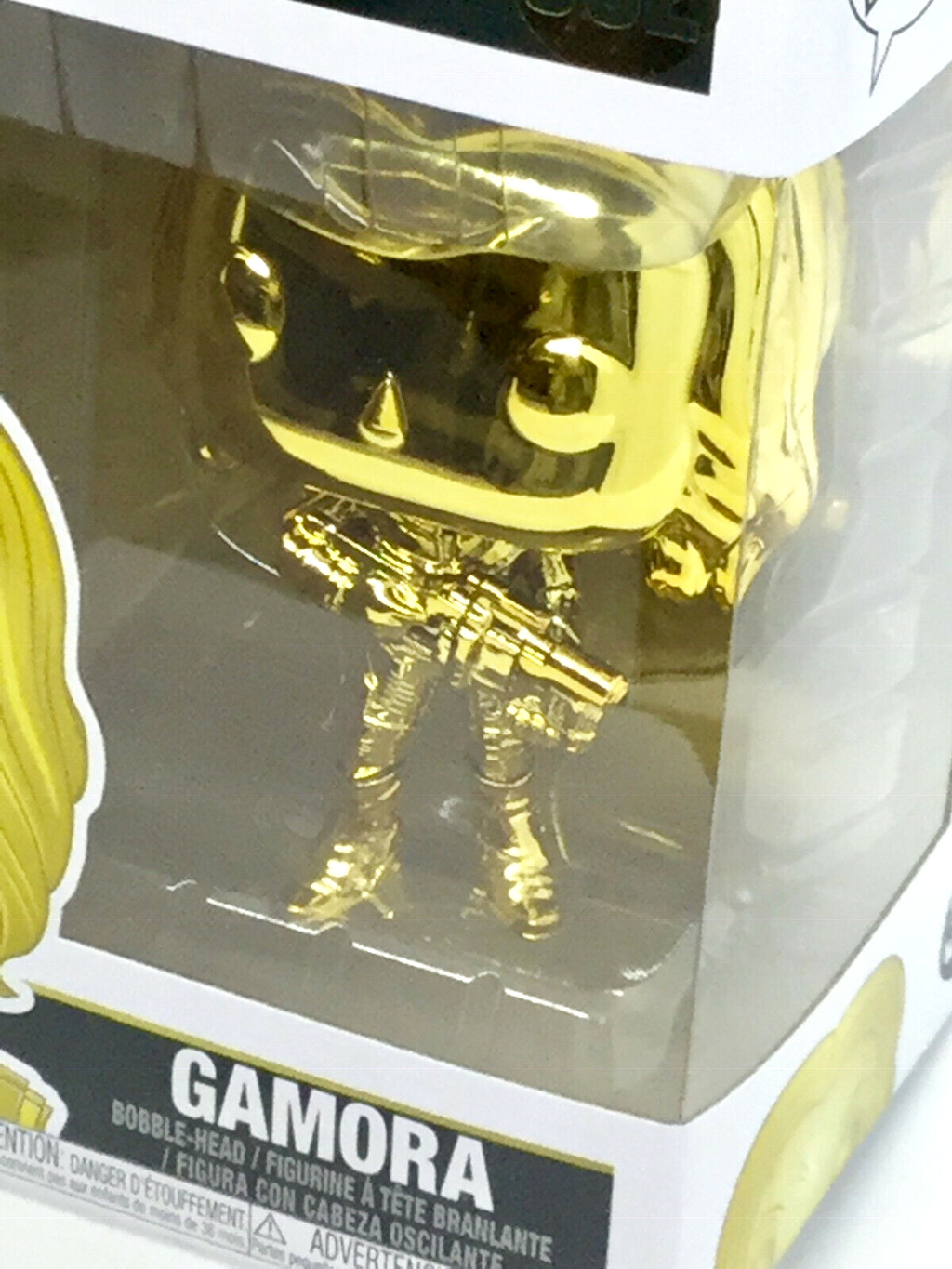 Gamora #382 Gold Chrome Marvel Studio's 10th  Funko Pop 2018 minor damage SEE