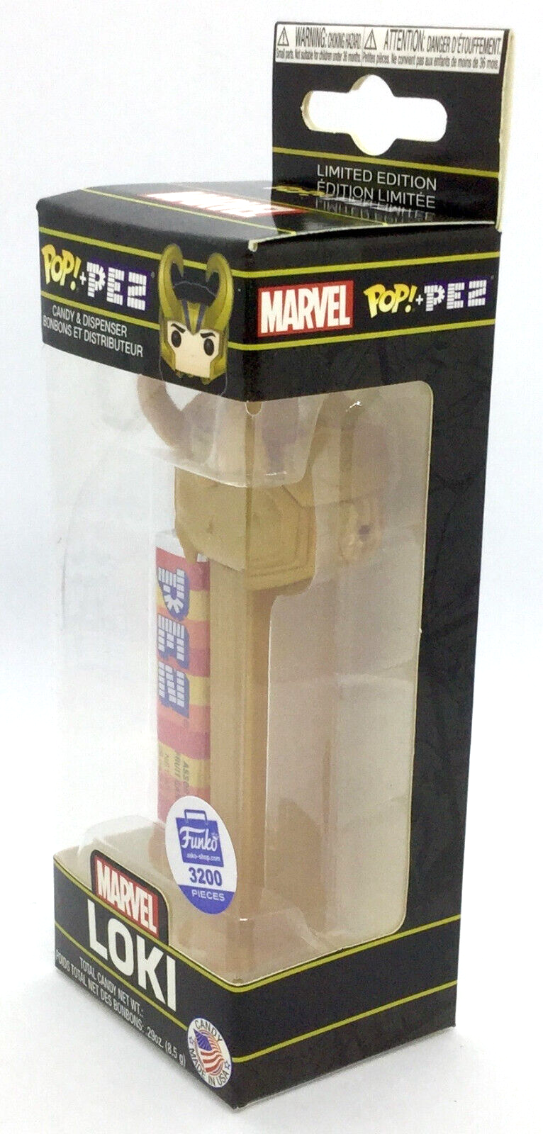 Loki Marvel Gold Funko Pop Pez Funko Exclusive 2018 Limited Edition of 3200