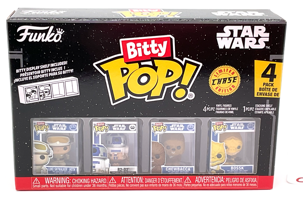 Star Wars Funko Bitty Pop 4-Pack with Stackable Shelf 2025 (C)