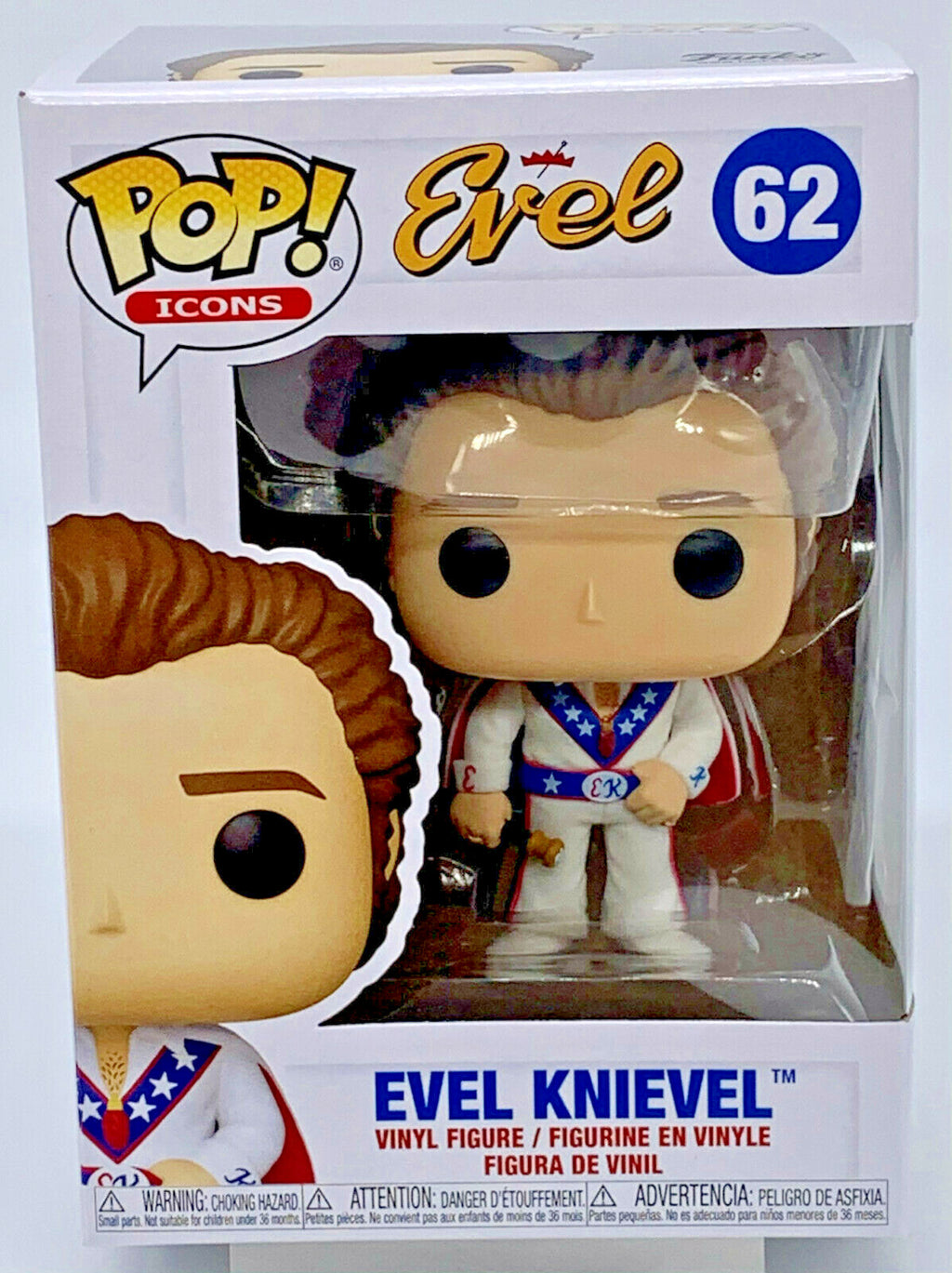 Evel Knievel with Cape Pop #62 Funko Pop Icons 2020