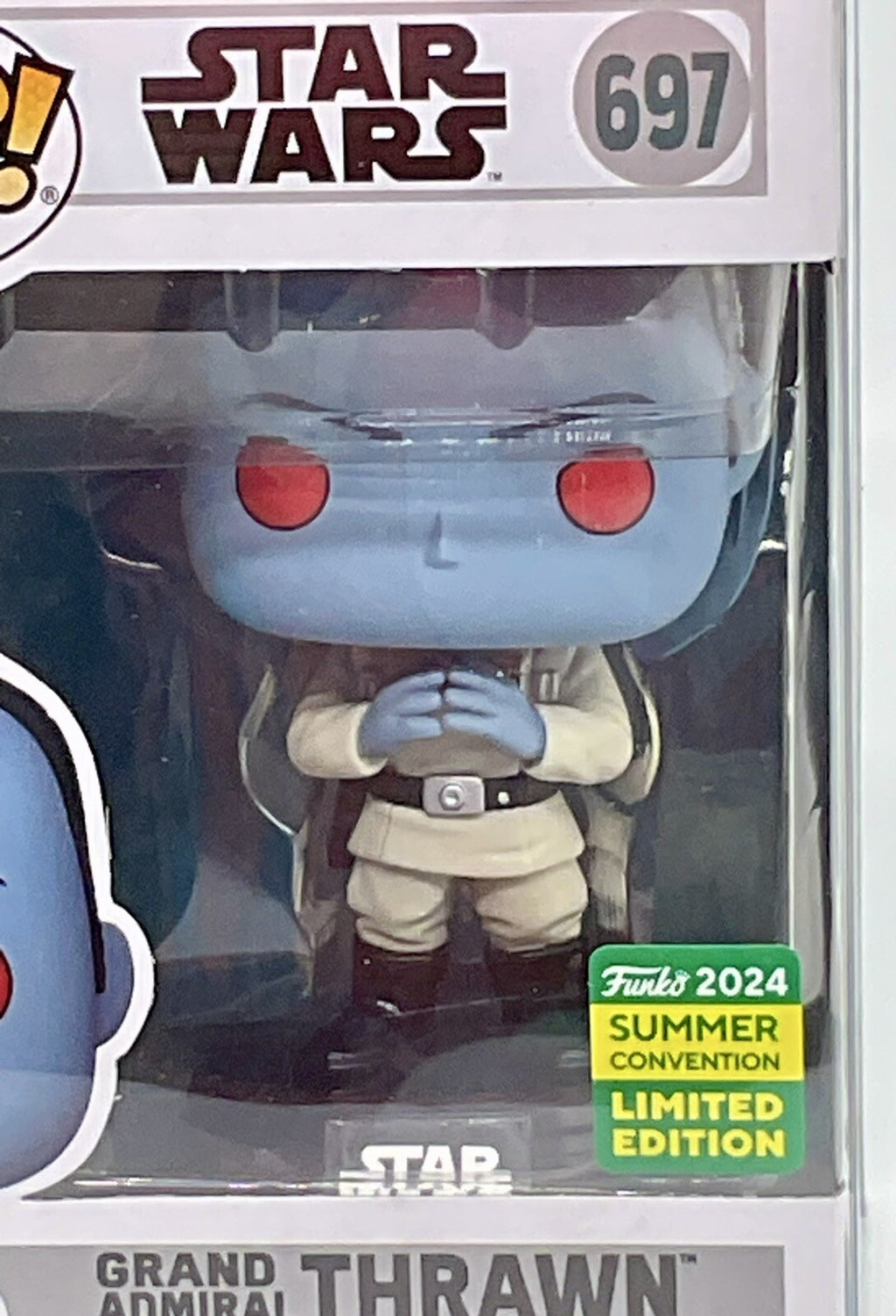 Grand Admiral Thrawn Pop #697 Star Wars 2024 SDCC Limited Edition with Protector