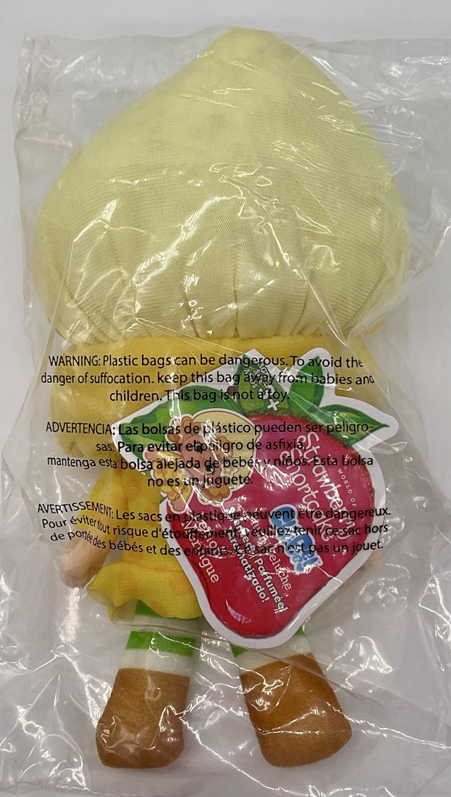 Strawberry Shortcake 8 inch Scented Plush Doll Lemon Meringue Lemon Scented