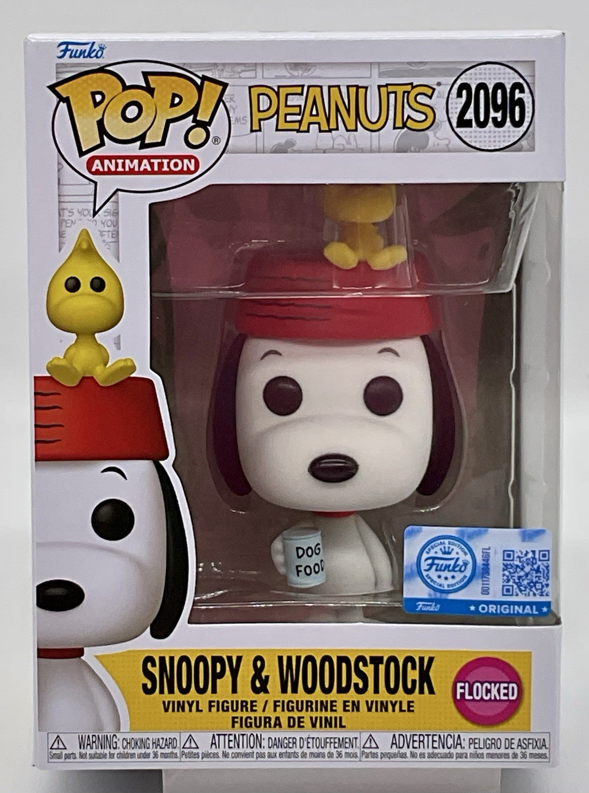 Peanuts Snoopy & Woodstock Pop #2096 Flocked Peanuts Funko Exclusive 2025