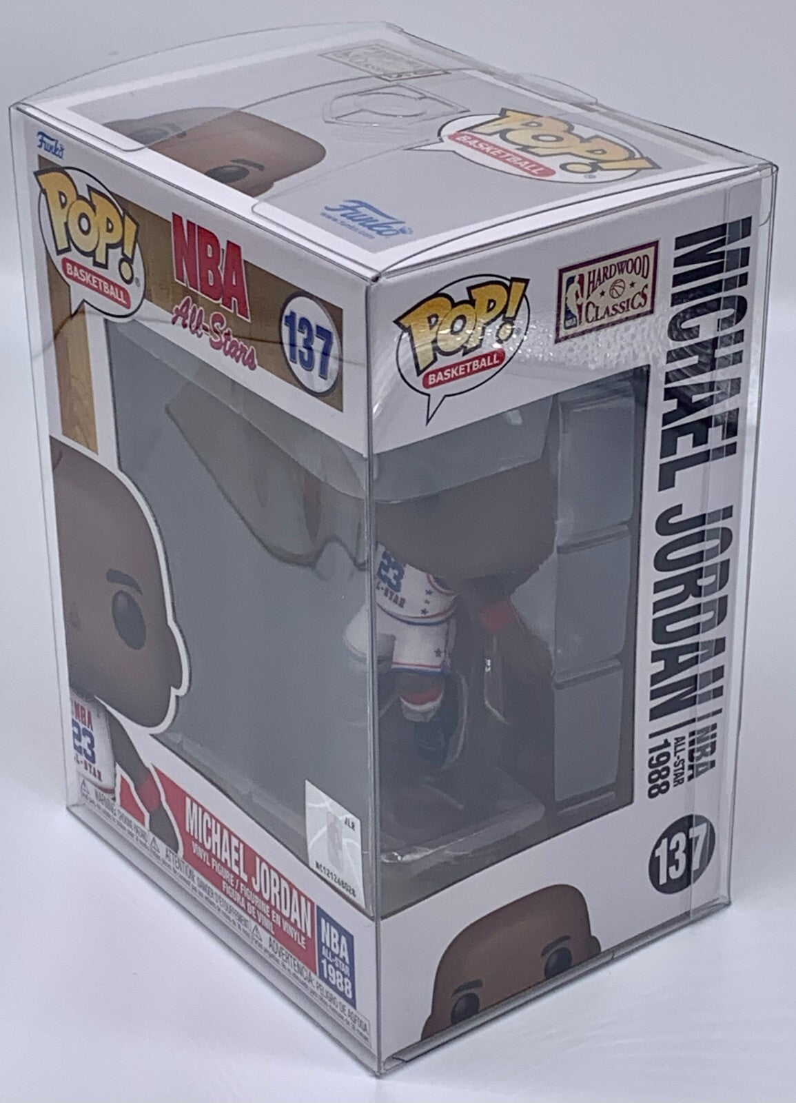 Michael Jordan Pop #137 NBA All-Stars 1988 Funko Pop Basketball 2021 w/protector