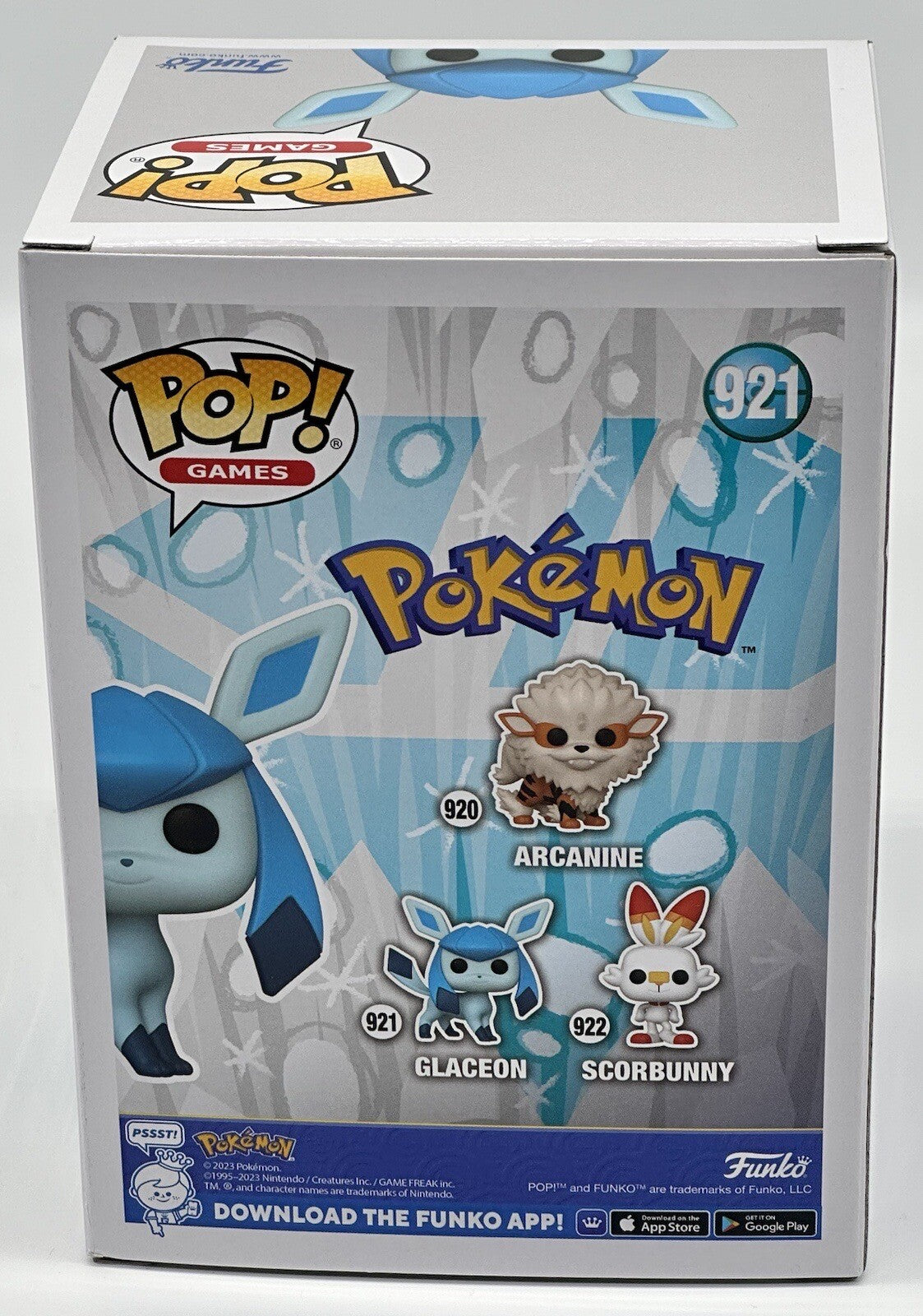 Pokemon Glaceon Pop #921 Pokémon Funko Pop Games 2023
