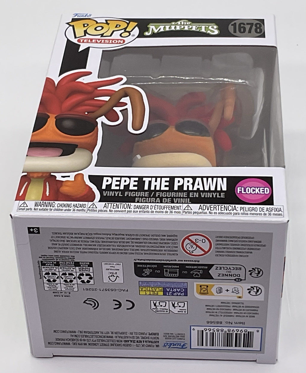 The Muppets Pepe the Prawn Pop #1678 Flocked  Funko Pop 2025