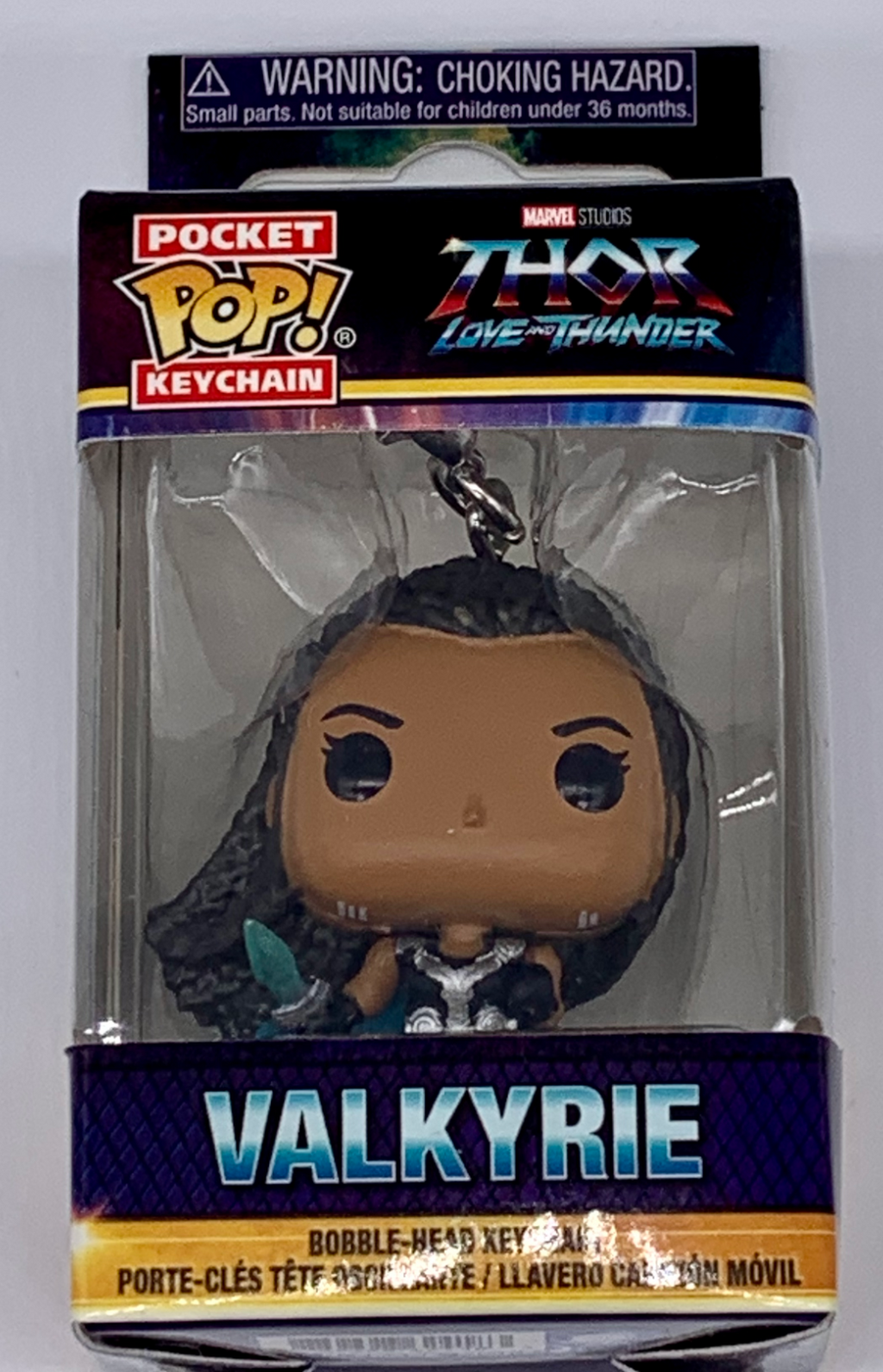 Valkyrie Pocket Pop Keychain Marvel Studios Funko 2022 Thor Love and Thunder