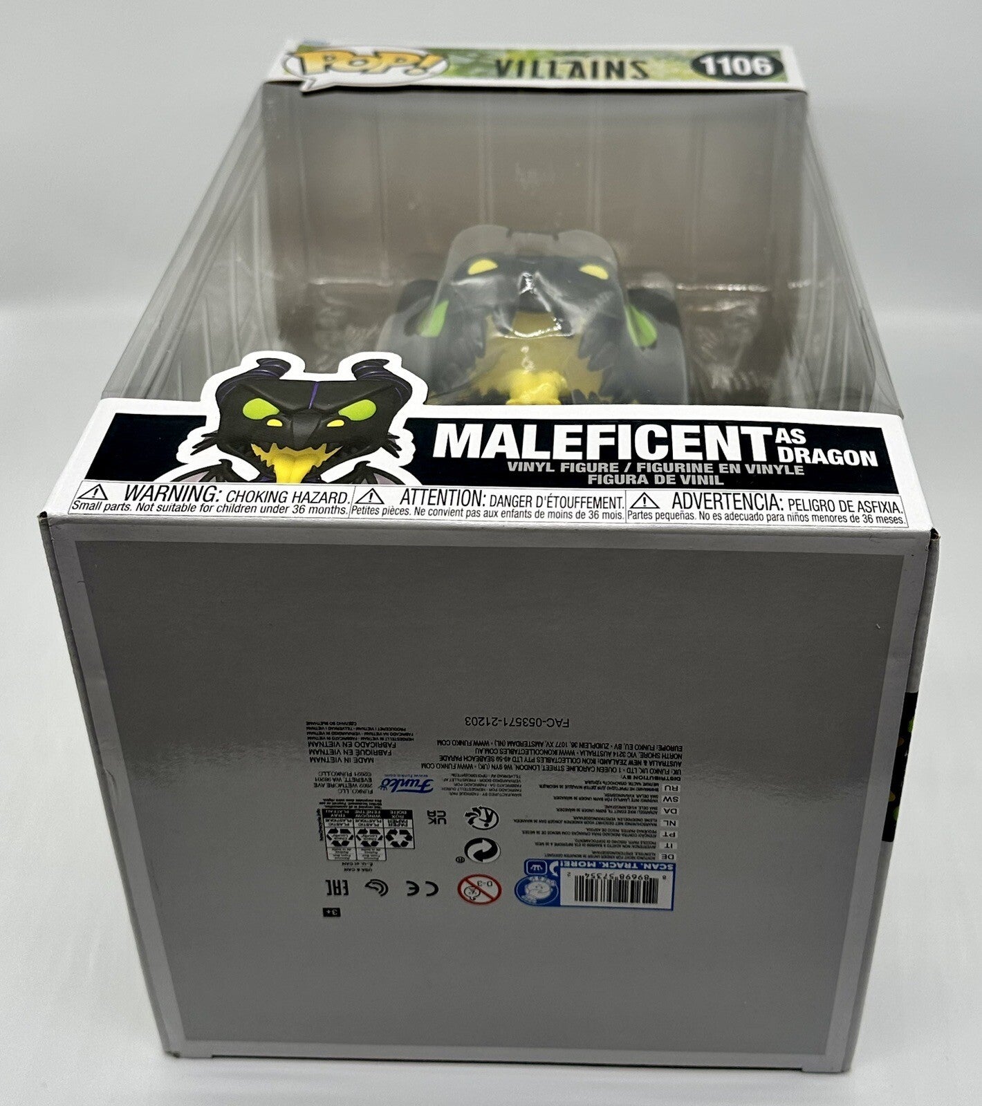 Maleficent As Dragon Pop #1106 Jumbo Disney Villains Funko Pop 2022 Maleficent