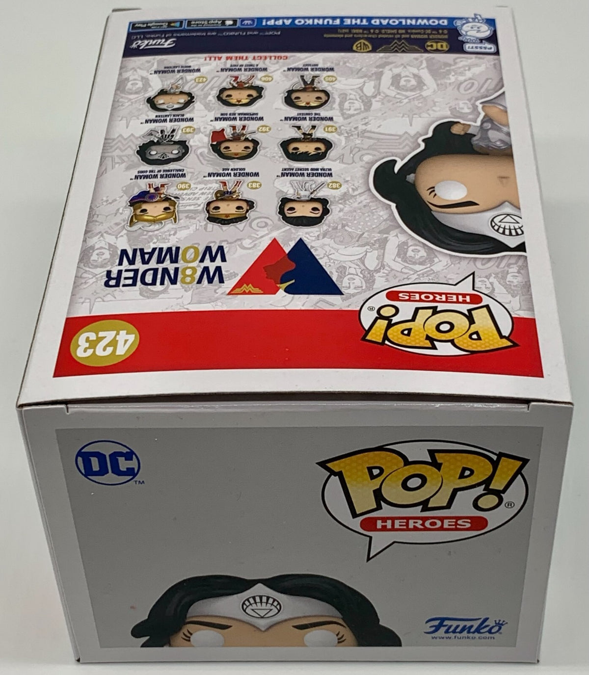 Wonder Woman White Lantern Pop #423 Glows Funko Pop Heroes EE Exclusive 2021