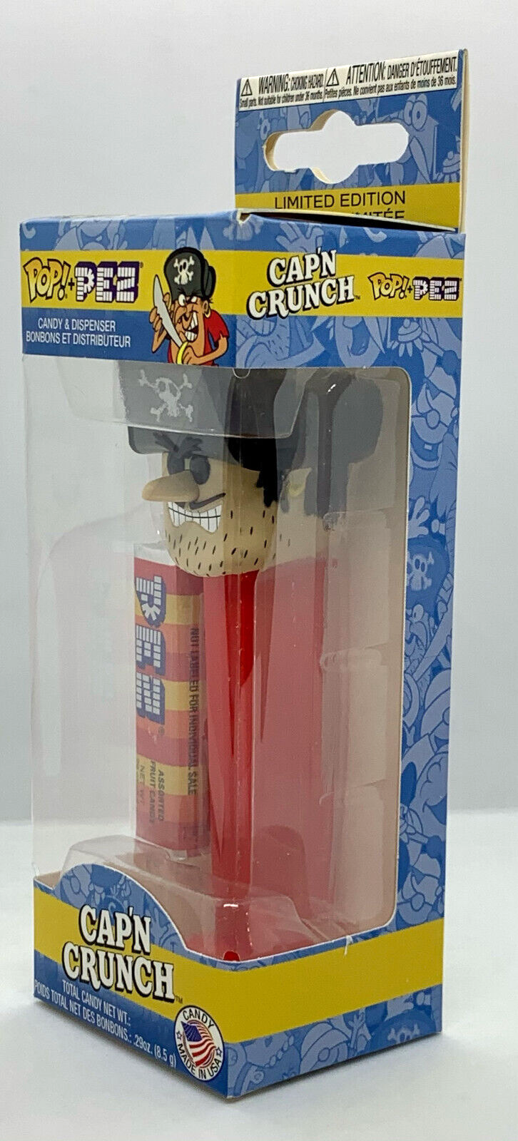 Jean LaFoote Cap’N Crunch Funko Pop Pez Quaker Oats Dispenser/Candy 2018 Vaulted